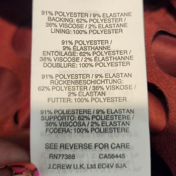 EUC J CREW BURGUNDY LASER CUT-OUT GEOMETRIC A-LINE MIDI SKIRT, SZ4 - Picture 12 of 14